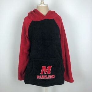 Maryland Red and Black Fuzzy Hoodie
